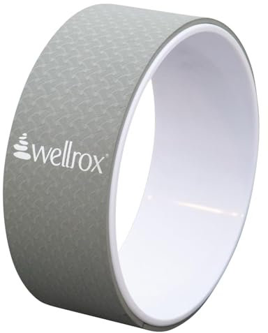 WELLROX Ruota da yoga da 13 pollici, rotella per la schiena, ruota da yoga, per alleviare il dolore alla schiena, anello da yoga, rullo per yoga, rullo per yoga, rullo posteriore