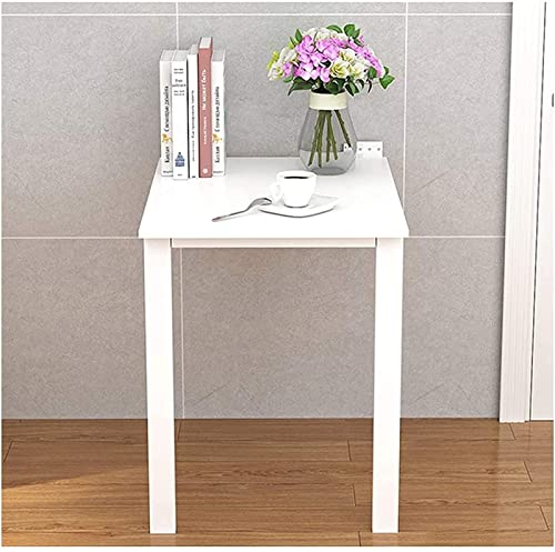 KANBUN Wandtisch für Zuhause, Bar, Küche, Esszimmer, Klapptisch, tragbar, Wandmontage, Klapptisch, Aufbewahrungsregal, schwebender Schreibtisch, platzsparend (Farbe: Weiß, Größe: 75 x 45 cm).