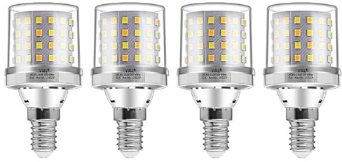 Leo's Light E14 Led Neutralweiß Birne, 4000K 800LM 9W E27 Lampe Mais Glühbirnen, Ersatz für 80W Glühlampe, Nicht Dimmbar Kein Flackern Energiesparlampe, Leuchtmittel 4 Stück (4000K-Neutralweiß, E14)