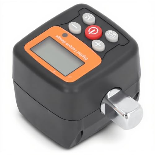 Adattatore di Coppia Digitale, Connettore 1/2 Ad Alta Precisione 6 a 200 N.M Adattatore di Torsione con Allarme Sonoro Luminoso, Chiave Dinamometrica Digitale