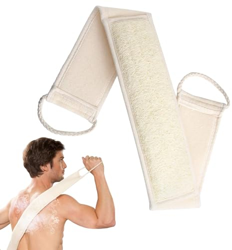 Luffa Schwamm Rückenscrubber,Rückenschrubber Luffaschwämme,Rückenschrubber für Dusche,Natürliches Luffa Handtuch,Peeling Rückenschrubber,Vollständiger Rückenwascher,für bath dusche exfoliating body