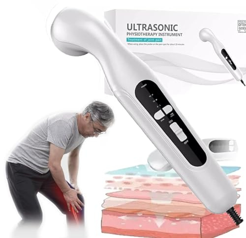 Dispositivo Per Fisioterapia Ad Ultrasuoni, 3 Marce Regolabili, Massaggiatore Per Il Corpo Per Alleviare Il Dolore Corporeo, Guarigione Muscolare, Area Di Radiazione Effettiva: 4 Cm²