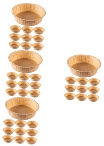 Zerodeko 40pezzi Stampo Per Torta Carta Pani Da Forno Usa e Getta Teglie Rotonde Antiaderenti Per Dolci Per Torte e Muffin Per Cottura Friggitrice Ad Aria