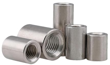 Lange Runde Verbindungsmutter 304 Edelstahl Anschlussbuchse M3 M4 M5 M6 M10 M12 M14 M16 1pcs M10 x 16 x 40mm