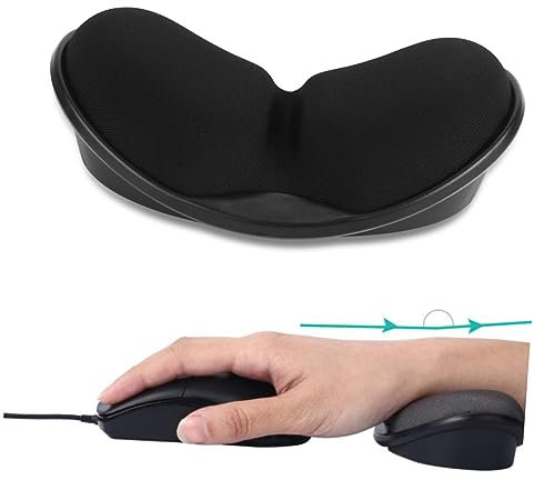 HAPINARY Ergonomisches Mauspad Mit Handgelenkauflage Aus Memory-schaum -unterlage Für Computer Und Laptop Optimale Unterstützung Für Gaming Und Büroarbeit Schwarz