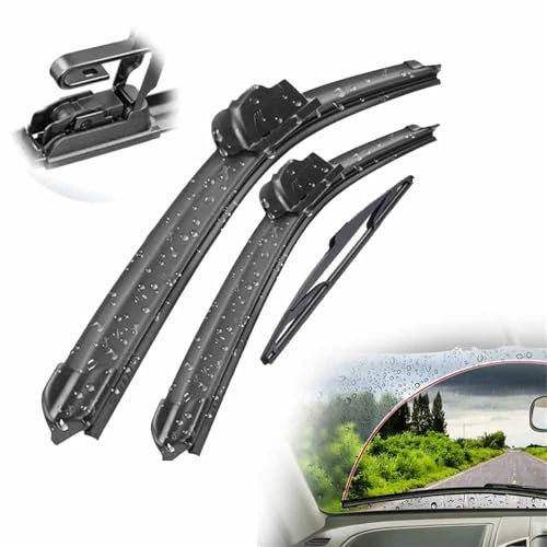 BMDBD Wischerblätter-Set Für Vorne Und Hinten Für P&eugeot 206 SW/Kombi 2000 2001 2002 2003 2004 2005 2006 2007 Windschutzscheibe 26+16+14 Scheibenwischer
