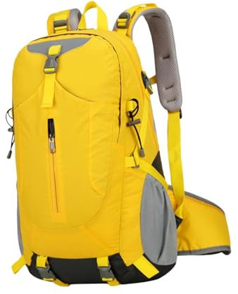 Sharplace Wanderrucksack, Wanderrucksack, ergonomischer Kletterrucksack, Bergsteigerrucksack für Touren, Outdoor, Reisen, Jagd, Radfahren, Gelb