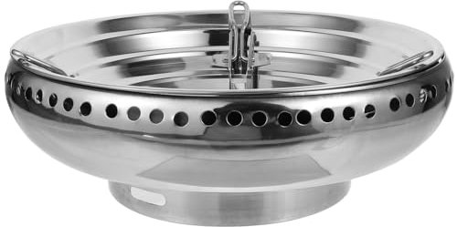 Happyyami Reflector De Fuego Estufa Gas Energía Cortavientos Suministros Cocina Acero Inoxidable Diseño Circular