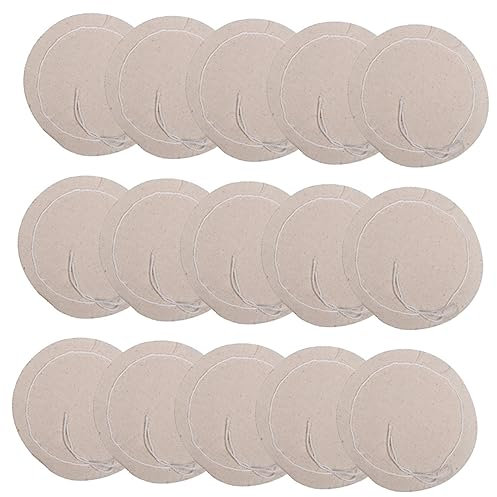 Cabilock Filtros de Tela Redondos para Cafetera, 20 Piezas, Algodón Beige, Reutilizables, Ecológicos, para Uso Doméstico y Cafeterías, Herramienta Práctica para Preparar Café