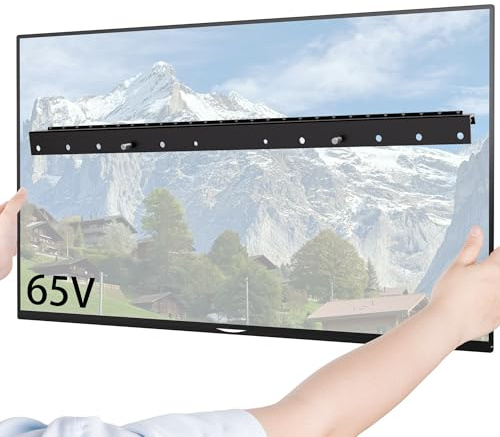 Fernsehhalterung Wand für 32-75 Zoll, Ständerlose TV Wandhalterung, max. VESA 400 x 400 mm, bis zu 68KG, universell passend für die meisten LED/LCD/Flach & Curved Monitore