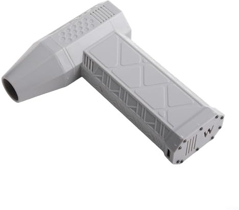 GLFLOW Secador de pelo profesional Turbo Fan con luz LED Motor sin escobillas Soplador de aire portátil de alta velocidad para secado rápido 130000 RPM (gris)