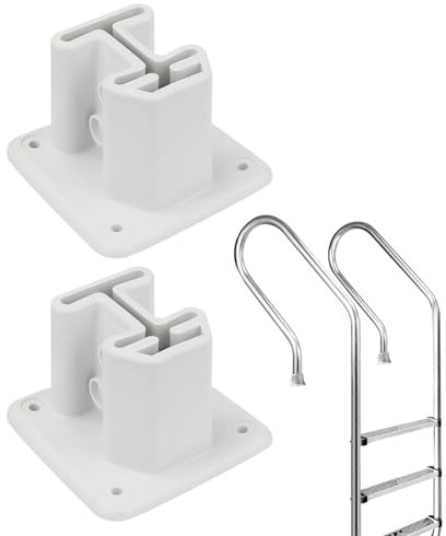 Pool Leiter Halterungen - Schwere Poolleiter-Flansche Aus Kunststoff | Montagehalterung Für Geländer An Schwimmbecken Und Spas