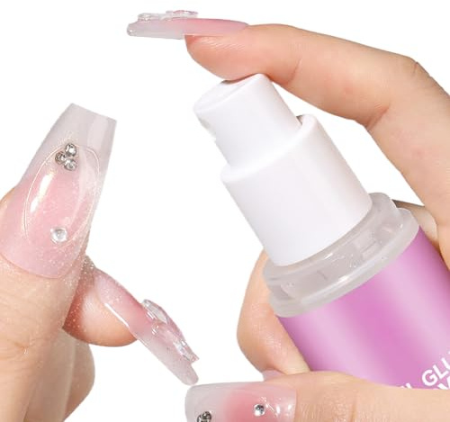 Besreey Removedor De Uñas Postizas - Spray De Remoción De Gel De Uñas 20ml Para Salón,Eliminador de Adhesivo de Acción Rápida para Manicura Salón Diario Principiantes y Profesionales,Uso Diario en
