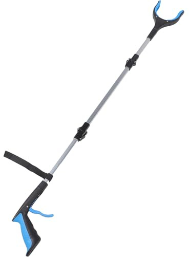 HONITANO Pinza Plegable de Recogida de Basura Ergonómica Herramienta de Agarre Antideslizante para Limpieza Doméstica y Exterior para Personas Mayores y Reciclaje