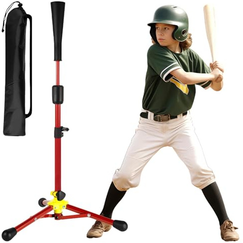 tee de Béisbol Regulable en Altura Soporte de Golpeo para Entrenamiento | de Béisbol Equipo Deportivo para Prácticas con tee-Ball y Softball, Ideal para Entrenamiento de Adolescentes