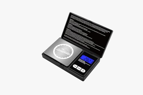 Taschenwaage, Broccodile 500g / 0,01g Digitale Waage Feinwaage Digitalwaage Goldwaage Münzwaage Schwarz - deutsche Version mit Anleitung auf deutsch