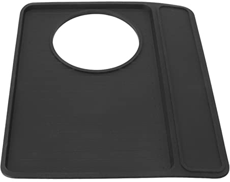 Stylebest Kaffemaskin, Halkfri Pad Silikon Dammtät Toppdyna för 870 och 880 Kaffebryggare 28x23,7 Cm (Svart)