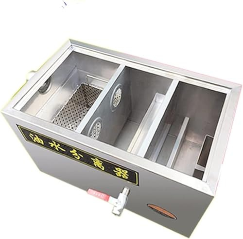 Fettavskiljare, fettavskiljare, avloppsreningsverk, olje-vattenseparatorfilter, ter, litet cateringkök, restaurang, fettavskiljare i rostfritt stål för restaurang, hemkök, 0, 800 * 400 * 400