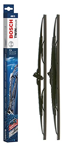 Escobilla limpiaparabrisas Bosch Twin Spoiler 480S, Longitud: 475mm/475mm – 1 juego para el parabrisas (frontal)