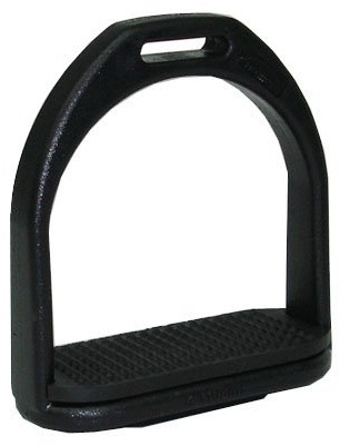 ARBO-INOX Kunststoff Steigbügel schwarz 12cm