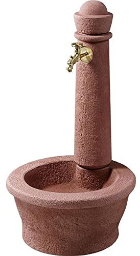 GARANTIA Roma Steinbrunnen Redstone inkl. Nostalgie-Auslaufhahn