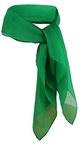 TigerTie - nicki paño de gasa - verde verde fluorescente monocromo - tamaño 50 x 50 cm - pañuelo