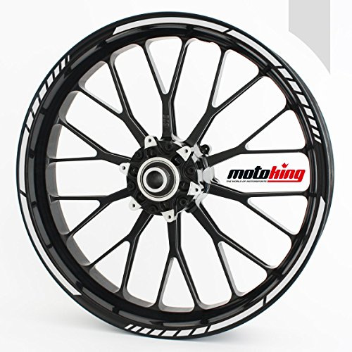 Felgenrandaufkleber GP im GP-Design passend für 12 Zoll Felgen für Motorrad, Auto & mehr - Hellgrau matt