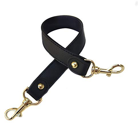 Taschengriff, 43cm Pu-Leder Handtasche Griffe Damen Taschenhenkel Schulterriemen Riemen DIY Schultergurt Tragegriffe mit Karabinerhaken Ersatz Gürtel für Kleine Handtasche Taschenzubehör schwarz