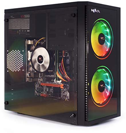 Veno Scorp Gaming PC - AMD Ryzen 5 5600G, 16GB RAM, 256GB SSD 1TB HDD, 500W PSU, Wi-Fi, Windows 11, NOVA RGB