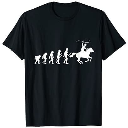 Horse Evolution Equestrian Horse Owner Farm Riding Hooves T-Shirt