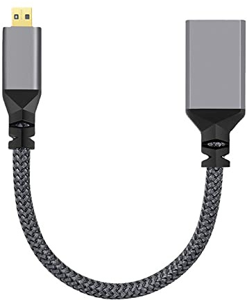 cablecc 4K Type-D Micro HDMI 1.4 Stecker auf HDMI Buchse Verlängerungskabel für DV MP4 Kamera DC Laptop