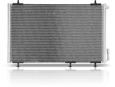 Frankberg Condensador de aire acondicionado compatible con 206 2A/C 1.1L-2.0L 1998-2009 206 SW 2E/K 1.1L-2.0L 2002-2008 206 Van 1.1L 1.4L 2003-2009 Replace# 96375240