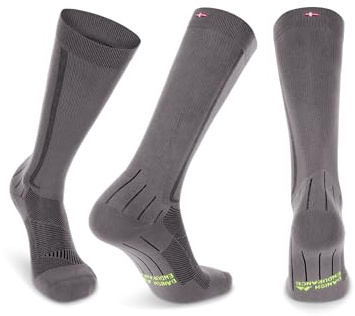 DANISH ENDURANCE Kompressionsstrümpfe, 21-26 mmHg, für Sport, 1 & 2 Paar | Kompressionssocken, 21-26 mmHg für Durchblutung, Regeneration, Laufen & Reisen, Unisex