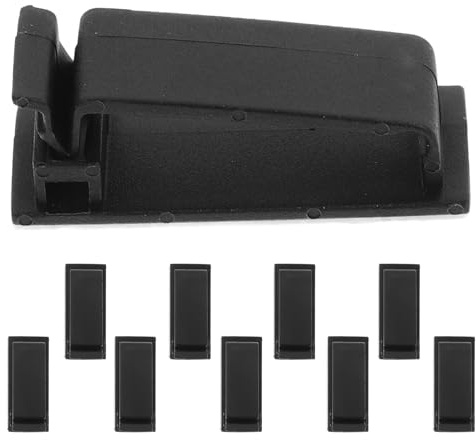 Clip Adhesivo para Gestión de Cables Negro Pa66 10 Piezas