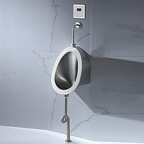 WYRMB Urinal-Set C zur effizienten Spülung von Urinalen für Haushalt, gewerbliches Edelstahl-Urinal-Set mit Spülventil, Induktions-Urinale in öffentlichen Toiletten für Männer