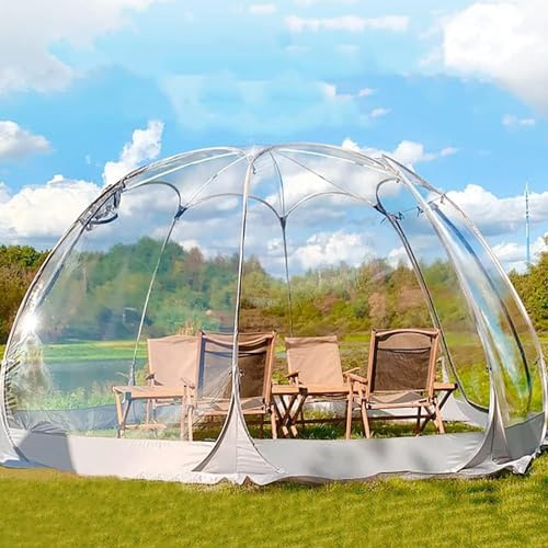 Bubble Tent Dome - 4-6 Personen Transparentes Outdoor-Terrassenzelt, Premium-Instant-Gewächshaus-Wetter-Pod für Veranstaltungen und Kälteschutz