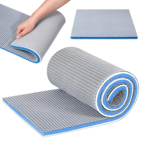 YBEATY Aquarium Filter Media Sponge Pad, Reusable Washable Multi-Layer Foam Filter Floss for Pond Shrimp Fry Fish Tank Filters Accessories, Cut to Fit (47.2x11.8x0.79)