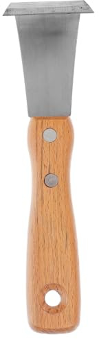 UPKOCH Herramienta Manual de Desbaste de Corteza para Árboles Frutales con Mango de Madera Acero Inoxidable Resistente Multifuncional para Jardinería y Cuidado de Huertos