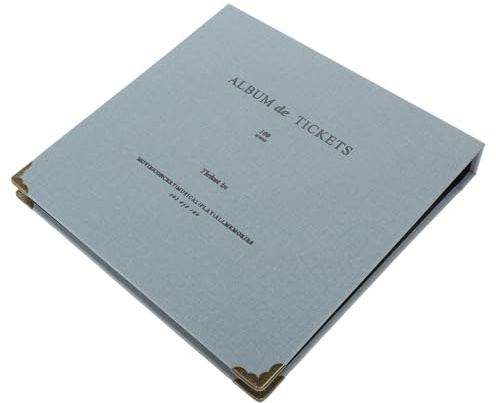 HEALSOPTHY Álbum de Colección de Entradas Sueltas con Bolsillos Libro de Recuerdos para Billetes de Conciertos Almacenamiento Resistente para Fotos y Tarjetas Organizado y Práctico