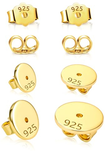 Gold Ohrringverschlüsse Ohrsteck Pfosten Verschlüsse Ohrringherstellung