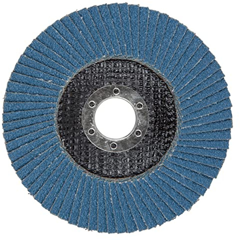 wolfcraft Schleiflamellenteller ø 125 mm I 2015000 I Körnung 40 I für Winkelschleifer I für Grobschliff von Metall I Zirkonkorund I hohe Standzeit