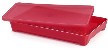 Tupperware Hotdog/Wurst-/Speckbehälter, Rot