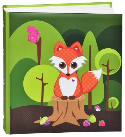 alles-meine.de GmbH Fotoalbum Fuchs Tier Eichhörnchen - Gebunden zum Einkleben blanko - groß für bis zu 336 Bilder - Fotobuch/Photoalbum/Kinderalbum/Album - für Jungen Mädc..