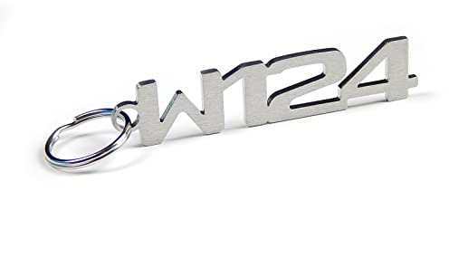 DisagrEE Schlüsselanhänger W124 - Hochwertiger Edelstahl gebürstet