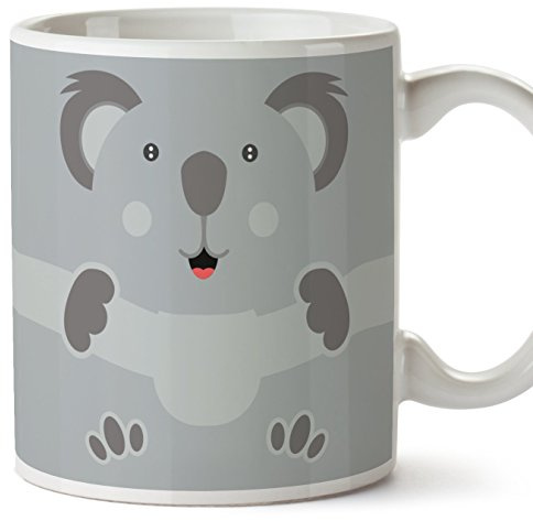 MUGFFINS Koala Tazas Originales de Desayuno - Animales Graciosos Ideas para Regalos - Cerámica 350 ml