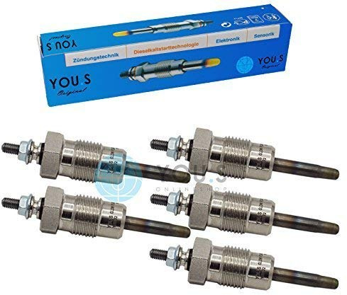 YOU.S Original A0001599101 Glühkerzen Länge 81,5 mm Spannung 9 V (5 Stück)