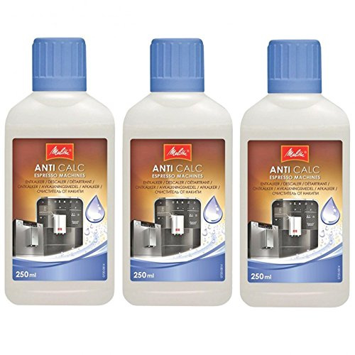 Melitta Genuine Espresso Coffee Machine Anti Calc Descaler Decalcifier Cleaner 250ml (Pack of 3)