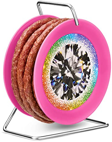 WURSTBARON® Wurst Kabeltrommel im Diamant Design, 3,5m Wurst nach Krakauer Art, hochwertige Qualität und rauchiges Aroma, lustiges Geschenk, 240 g