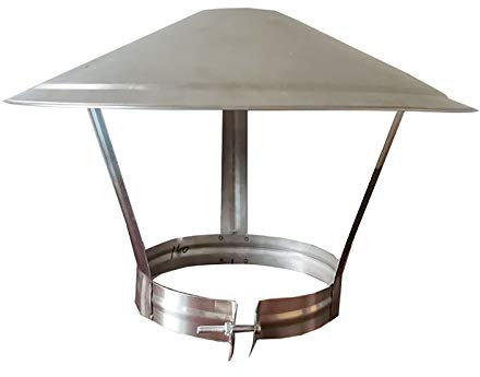 QWEASDF Chapeau Cheminee,Acier Inoxydable Chapeau Conduit de FuméE,pour Cheminee Ou Fumisterie Poele Exterieur Tubage Ø 75-250mm,250mm