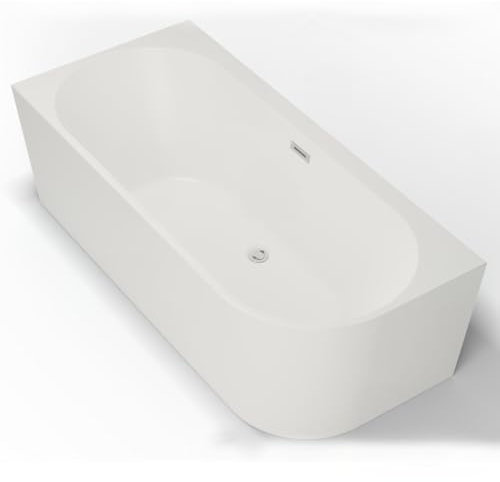 SPALINA Capri 170 Gauche - Bañera Semi-exenta Mural L. 170 x l. 76 cm